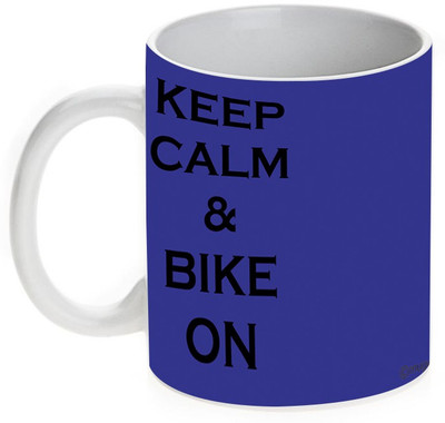 63% OFF on Mugwala Keep Kalm & Bike On Ceramic Mug 350 ml 63% OFF on Mugwala Keep Kalm & Bike On Ceramic Mug 350 ml
