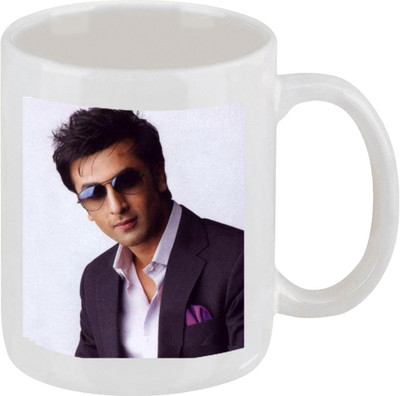 28% OFF on Ellicon C145 Ranbir Kapoor Coffee Ceramic Mug 325 ml