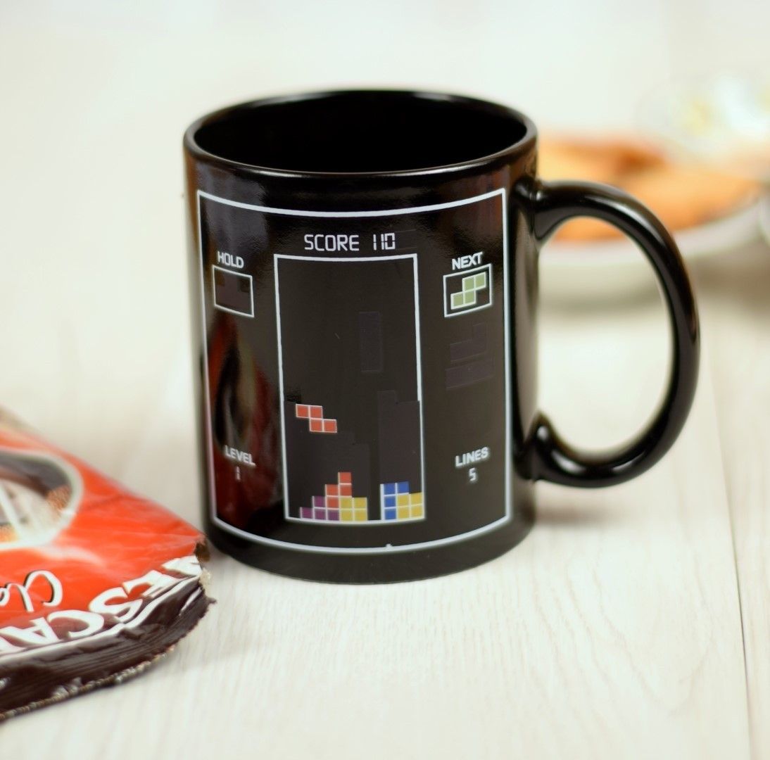 70% OFF on Enfin Homes Black Magical Tetris Bone China Mug 0.4 l