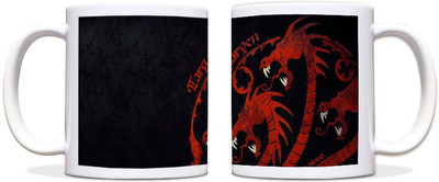 60% OFF on ShopMantra Targaryen Dragon Black Ceramic Mug 300 ml