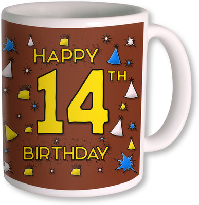 58% OFF on Photogiftsindia 14th Happy Birthday Coffee Ceramic Mug 350 ml 58% OFF on Photogiftsindia 14th Happy Birthday Coffee Ceramic Mug 350 ml