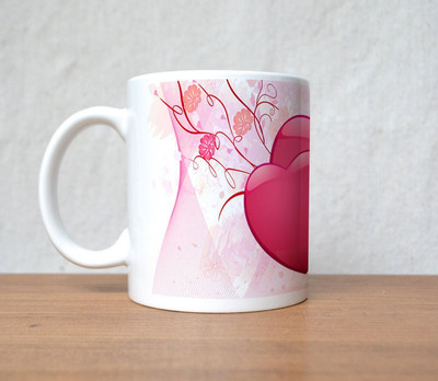 33% OFF on StyBuzz Two Red Love Heart Porcelain Mug 300 ml 33% OFF on StyBuzz Two Red Love Heart Porcelain Mug 300 ml