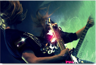 75% OFF on Rock Singing Paper Print