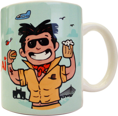 Chimp Mr. Mumbai Porcelain Mug 350 ml Chimp Mr. Mumbai Porcelain Mug 350 ml