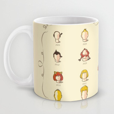 41% OFF on Astrode The Marvelous Cartoon Wigs Museum Ceramic Mug 325 ml