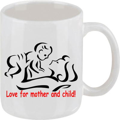 16% OFF on Ellicon 16 Love For Mother And Child Ceramic Mug