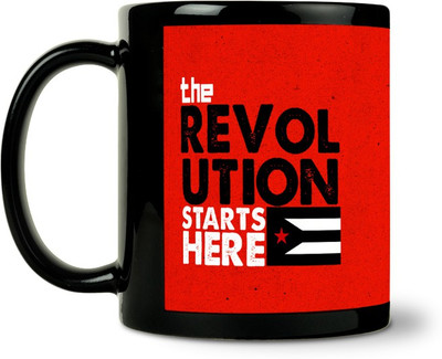 36% OFF on ShopMantra Revolution Starts Here Ceramic Mug 300 ml