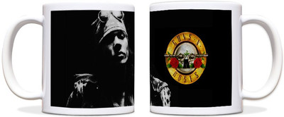 69% OFF on ShopMantra Guns N'Roses Lovers Black Ceramic Mug 300 ml