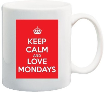 40% OFF on Teeskart Keep Calm And Love Mondays Porcelain Mug 300 ml 40% OFF on Teeskart Keep Calm And Love Mondays Porcelain Mug 300 ml