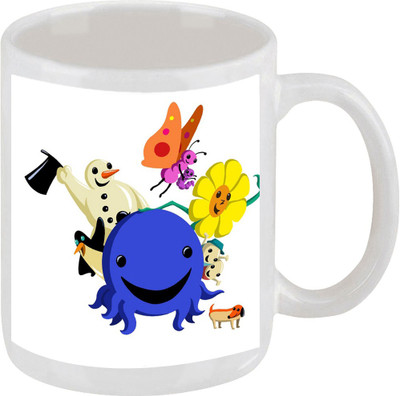 28% OFF on Ellicon E78 Oswald Cartoon Ceramic Mug 325 ml