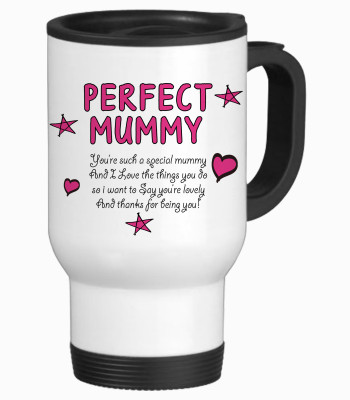 57% OFF on Tiedribbons Perfect Mummy Birthday Gifts Travel Stainless Steel Mug 350 ml