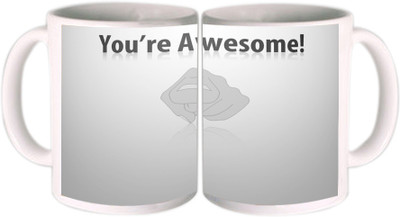 25% OFF on Shopkeeda You're Awesome Ceramic Mug 350 ml