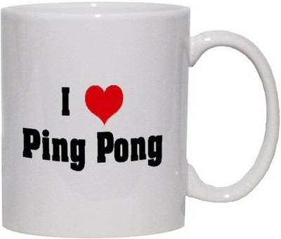 40% OFF on Teeskart I Love Ping Pong Porcelain Mug 300 ml 40% OFF on Teeskart I Love Ping Pong Porcelain Mug 300 ml