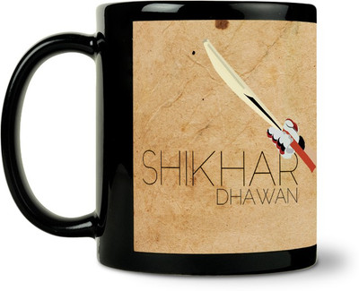 50% OFF on ShopMantra Shikhar Dhawan Minimal Ceramic Mug 300 ml