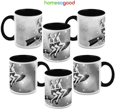 41% OFF on HomeSoGood Models On A Ride Ceramic Mug 325 ml, Pack of 6 41% OFF on HomeSoGood Models On A Ride Ceramic Mug 325 ml, Pack of 6