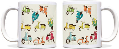 60% OFF on ShopMantra Vintage Scooter Pattern Black Ceramic Mug 300 ml 60% OFF on ShopMantra Vintage Scooter Pattern Black Ceramic Mug 300 ml