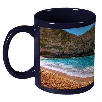 56% OFF on Amy Durdle Door Sea Dark Blue Ceramic Mug 330 ml