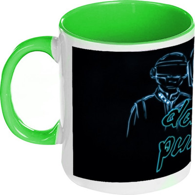 58% OFF on AMY Daft Punk Inside Green Coffee Ceramic Mug 325 ml