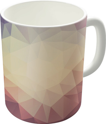 80% OFF on The Fappy Store Abstract Yellow Shades Ceramic Mug 300 ml