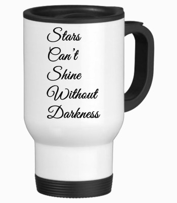 57% OFF on Tiedribbons Stars Can Not Shine Gift For Travel Stainless Steel Mug 350 ml
