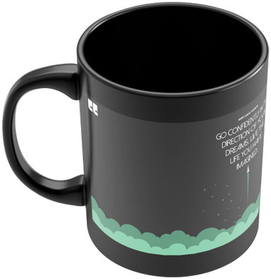 8% OFF on PosterGuy Go Confidentely Motivational Quote Ceramic Mug 280 ml