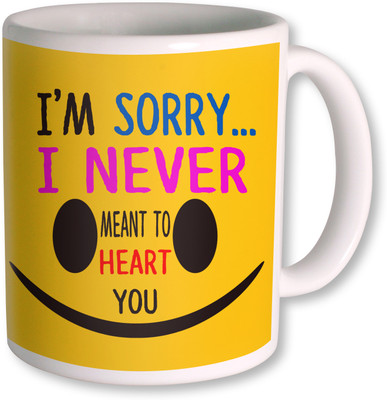 61% OFF on Photogiftsindia I Am Sorry Yellow Coffee Ceramic Mug 350 ml 61% OFF on Photogiftsindia I Am Sorry Yellow Coffee Ceramic Mug 350 ml