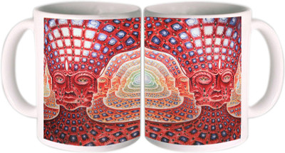 25% OFF on Shopkeeda Multi Faces Ceramic Mug 350 ml