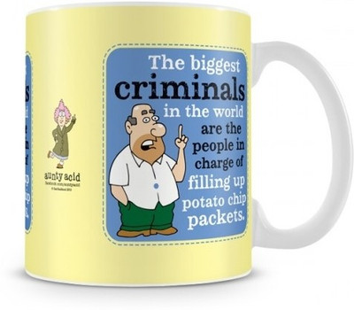44% OFF on Aunty Acid Biggest Criminals Ceramic Mug 325 ml 44% OFF on Aunty Acid Biggest Criminals Ceramic Mug 325 ml