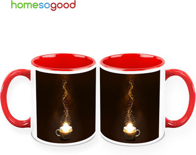 37% OFF on HomeSoGood Golden Coffee Fumes Pack Of 2 Ceramic Mug 325 ml, Pack of 2 37% OFF on HomeSoGood Golden Coffee Fumes Pack Of 2 Ceramic Mug 325 ml, Pack of 2