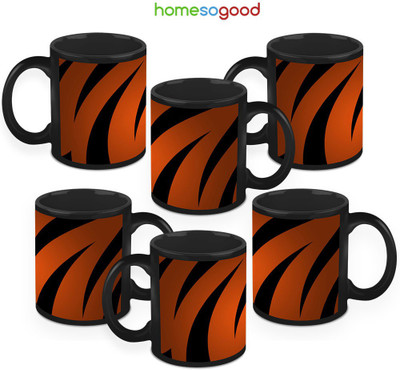 41% OFF on HomeSoGood Skin Of Tiger Pack Of 6 Ceramic Mug 325 ml, Pack of 6 41% OFF on HomeSoGood Skin Of Tiger Pack Of 6 Ceramic Mug 325 ml, Pack of 6