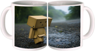 25% OFF on Shopkeeda Sad Robo Ceramic Mug 350 ml