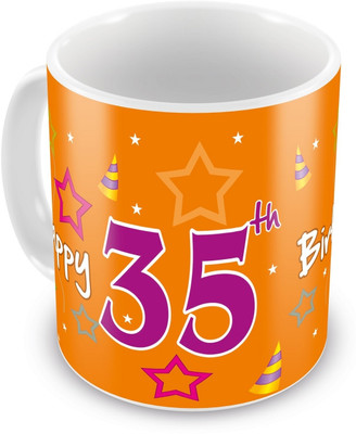 10% OFF on Everyday Gifts 35th Happy Birthday Ceramic Mug