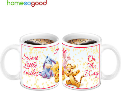 45% OFF on HomeSoGood Awesome For Stay Happy Quote 2 Mugs Ceramic Mug 280 ml, Pack of 2 45% OFF on HomeSoGood Awesome For Stay Happy Quote 2 Mugs Ceramic Mug 280 ml, Pack of 2
