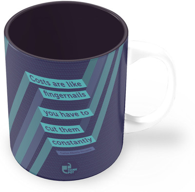 25% OFF on Thinkpot Costs Are Like Finger Nails You Have To Cut Them Constantly - Carlos Alberto Sicupira Ceramic Mug 325 ml