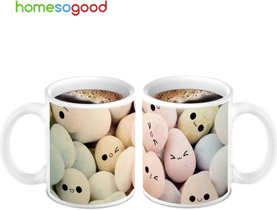 45% OFF on Homesogood Ultimate Egg Smileys On Coffee Ceramic Mug 280 ml, Pack of 2 45% OFF on Homesogood Ultimate Egg Smileys On Coffee Ceramic Mug 280 ml, Pack of 2