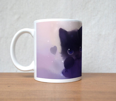 33% OFF on StyBuzz Cute Cat Blue Porcelain Mug 300 ml 33% OFF on StyBuzz Cute Cat Blue Porcelain Mug 300 ml