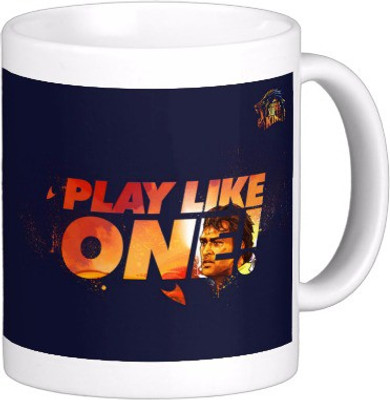 88% OFF on Exoctic Silver Chennai Super King IPL Series XXX 029 Ceramic Mug 300 ml