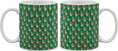 15% OFF on Artifa Peacock And Owl Pattern Porcelain, Ceramic Mug 350 ml