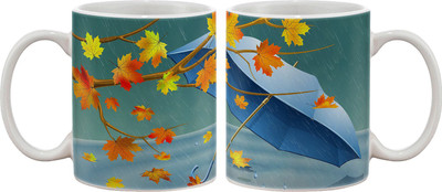 15% OFF on Artifa Umbrella In Autumn Shower Porcelain, Ceramic Mug 350 ml 15% OFF on Artifa Umbrella In Autumn Shower Porcelain, Ceramic Mug 350 ml
