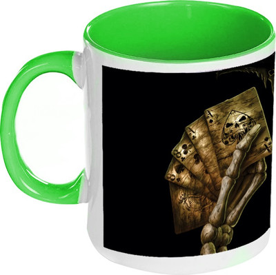 58% OFF on AMY Skull Death Inside Green Coffee Ceramic Mug