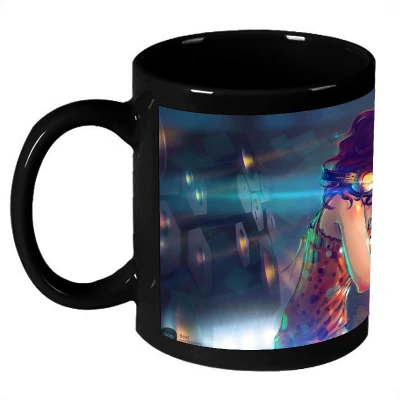 61% OFF on AMY Black Car In The Forest Ceramic Mug 325 ml