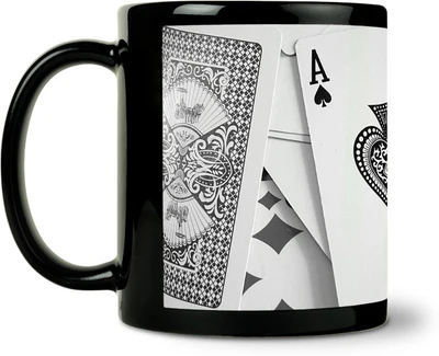 36% OFF on ShopMantra White Playing Card Ceramic Mug 300 ml