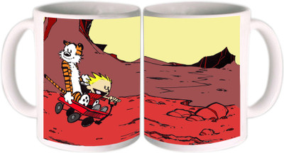 25% OFF on Shopkeeda Hobbs From Calvin And hobbes Ceramic Mug 350 ml