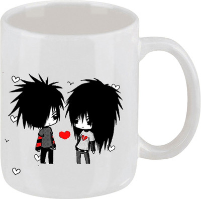 16% OFF on Ellicon 9 Love Couple Coffee Mug Ceramic Mug