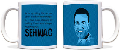 64% OFF on ShopMantra Virender Sehwag Quote Ceramic Mug 300 ml