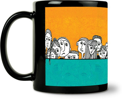 40% OFF on ShopMantra Sketchy Indian Faces Ceramic Mug 300 ml 40% OFF on ShopMantra Sketchy Indian Faces Ceramic Mug 300 ml