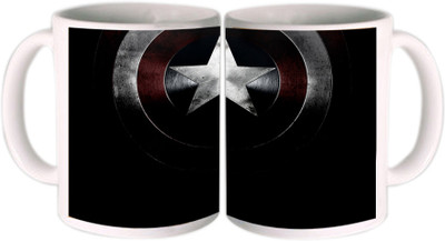 25% OFF on Shopkeeda Captain America Icon Ceramic Mug 350 ml