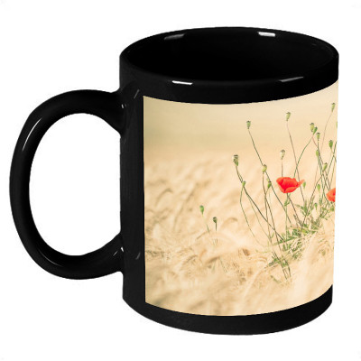 61% OFF on AMY Red Flower In Wheet Filed Ceramic Mug 325 ml 61% OFF on AMY Red Flower In Wheet Filed Ceramic Mug 325 ml