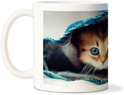 75% OFF on AMY Cute Cat With Blue Eyescoffee Ceramic Mug 75% OFF on AMY Cute Cat With Blue Eyescoffee Ceramic Mug