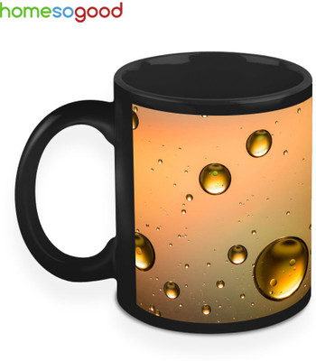 33% OFF on HomeSoGood A Rainbow From Water Drops Ceramic Mug 325 ml